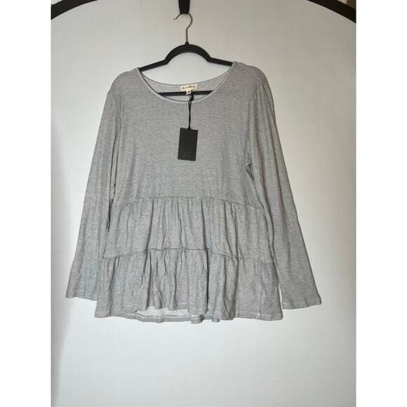 Jane and Delancey Womans Size XL Tunic Top Long Sleeve Boho Festival Peplum NWT - Picture 1 of 8